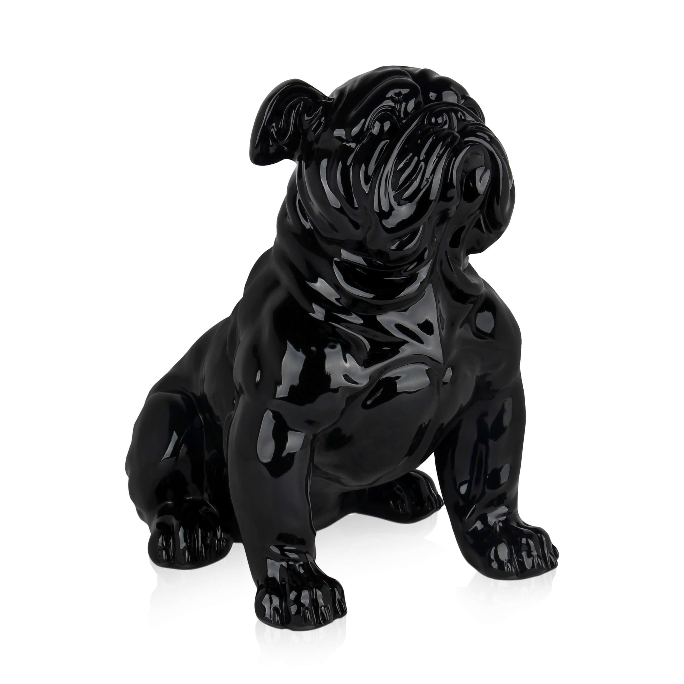 Bellamì - Scultura in resina -Bulldog inglese seduto-