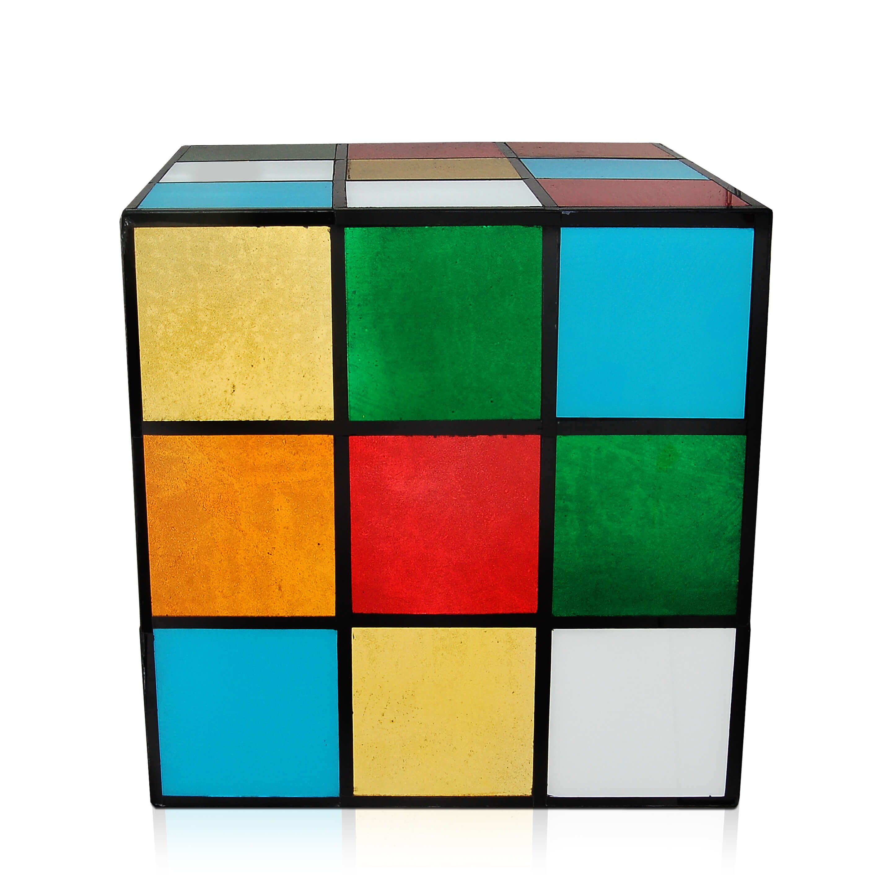 Bellamì - Tavolino lato divano -Cubo Rubik-