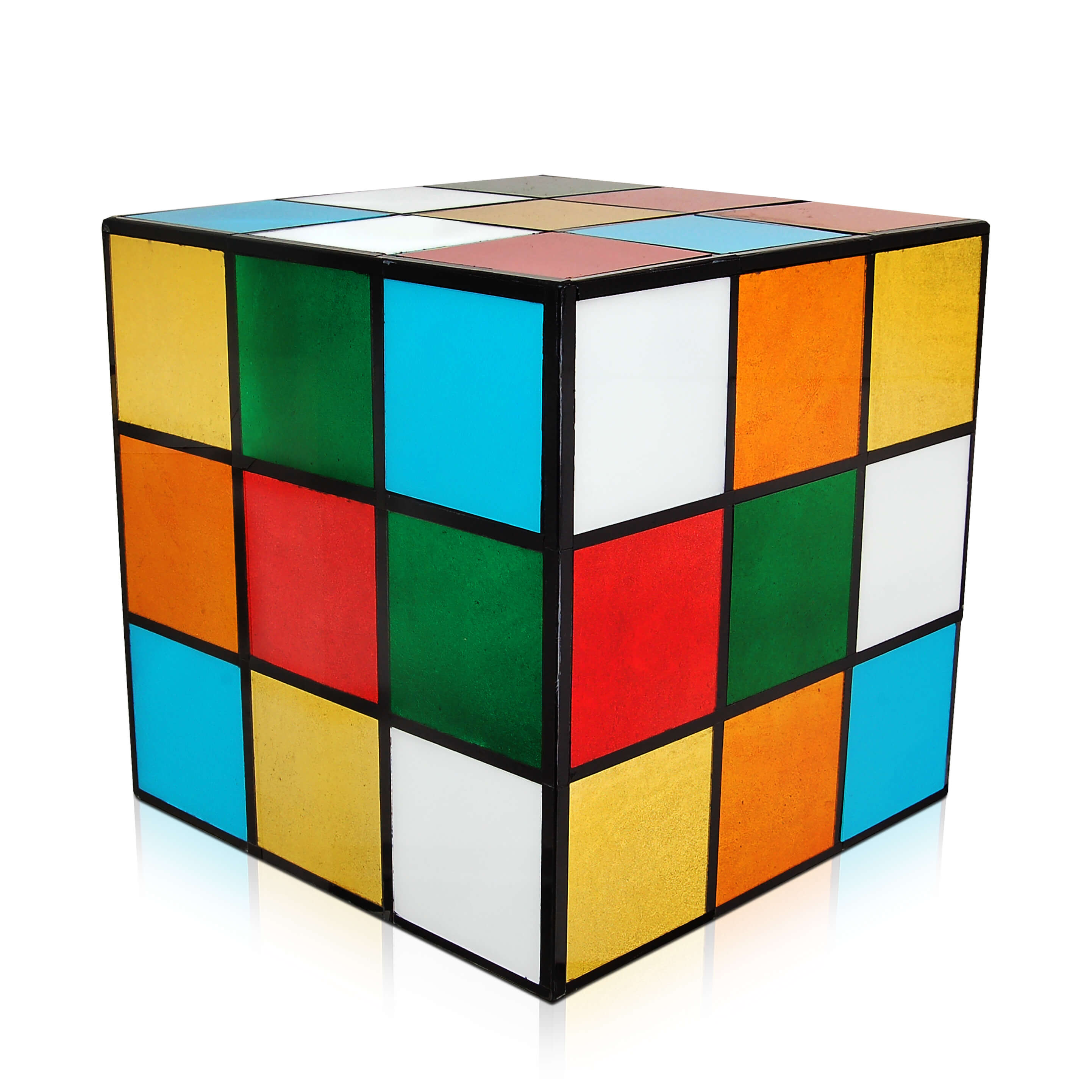 Bellamì - Tavolino lato divano -Cubo Rubik-