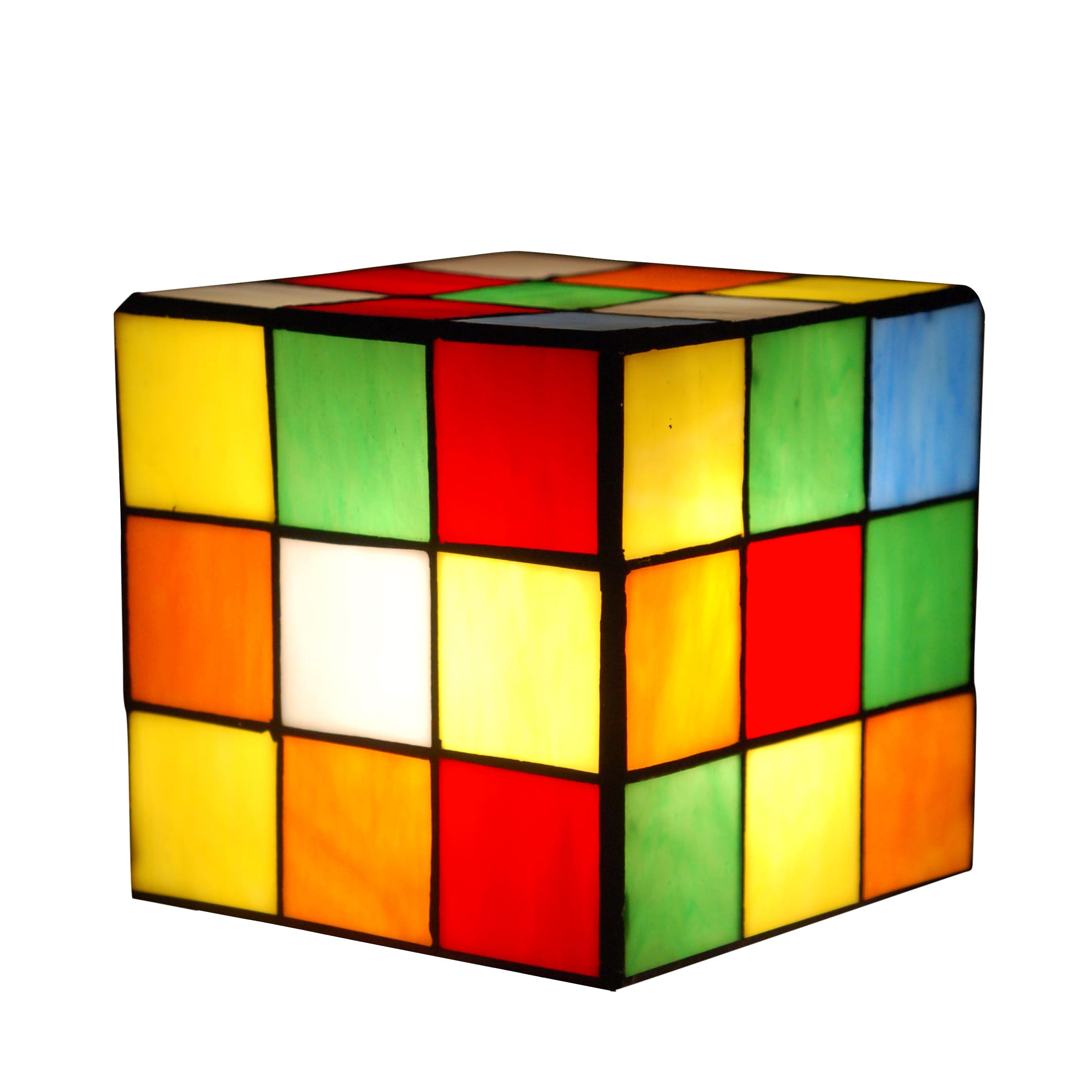 Bellamì - Lampada da comodino -Abat-Jour cubo Rubik-