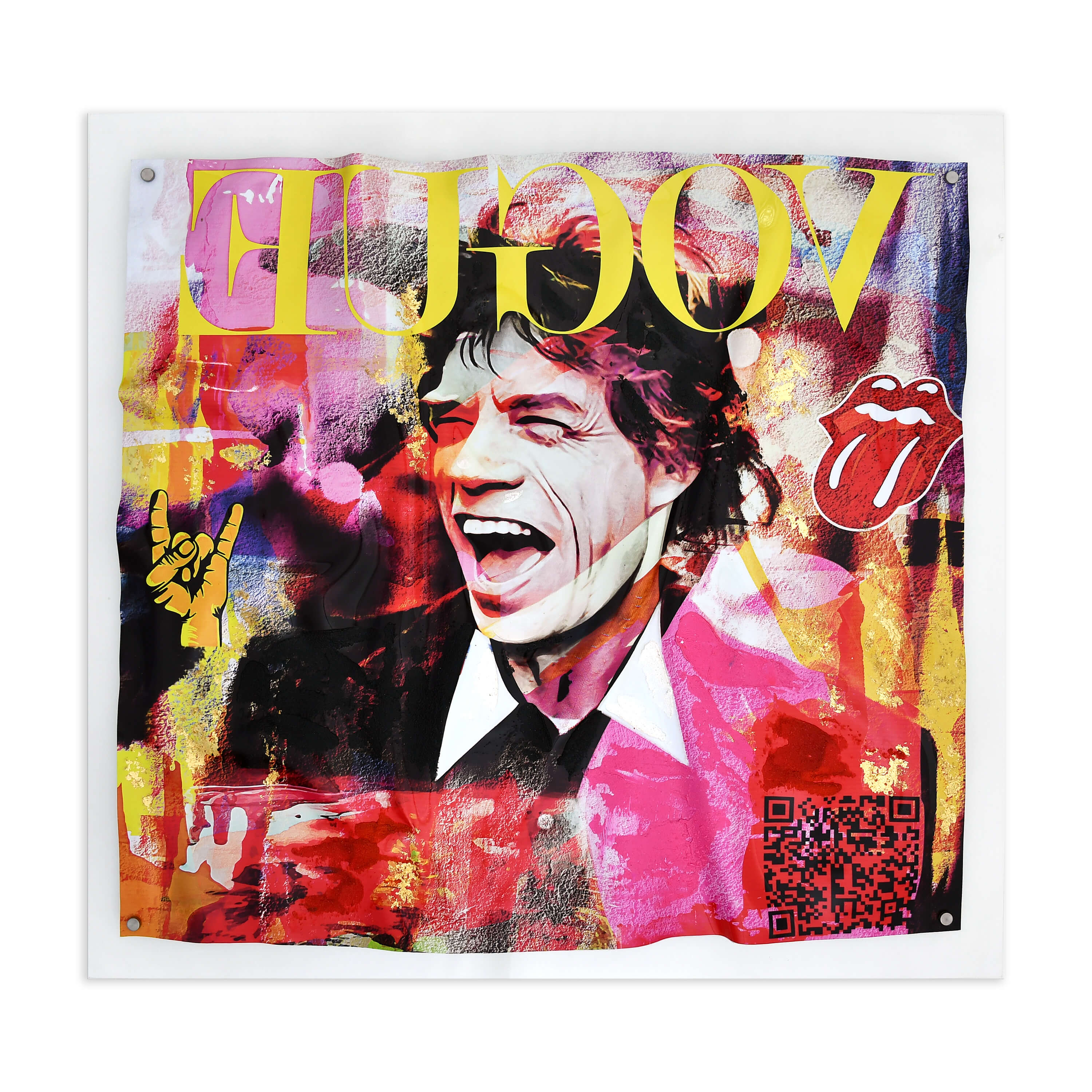 Bellamì - Stampa su plexiglass -Omaggio a Mick Jagger-