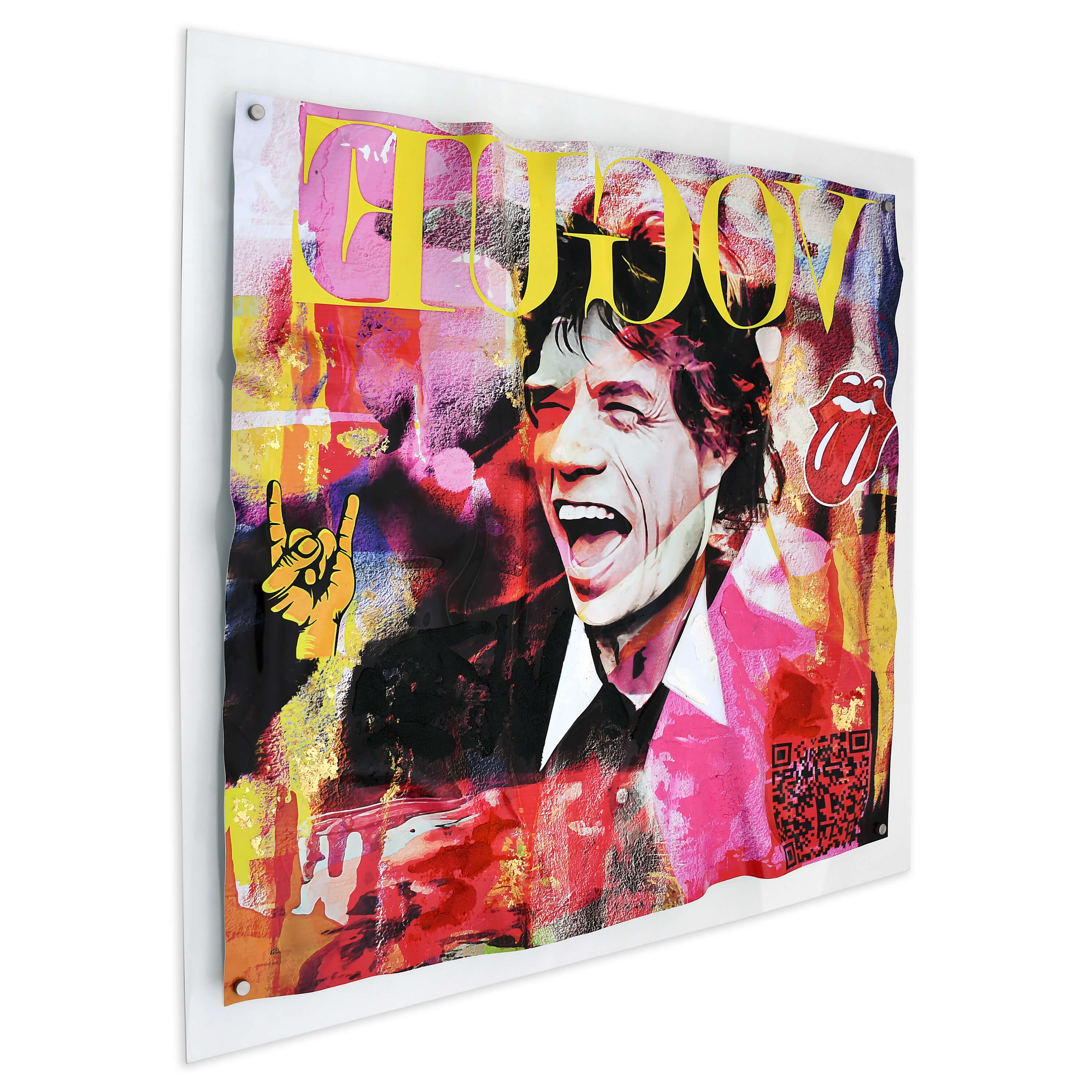 Bellamì - Stampa su plexiglass -Omaggio a Mick Jagger-