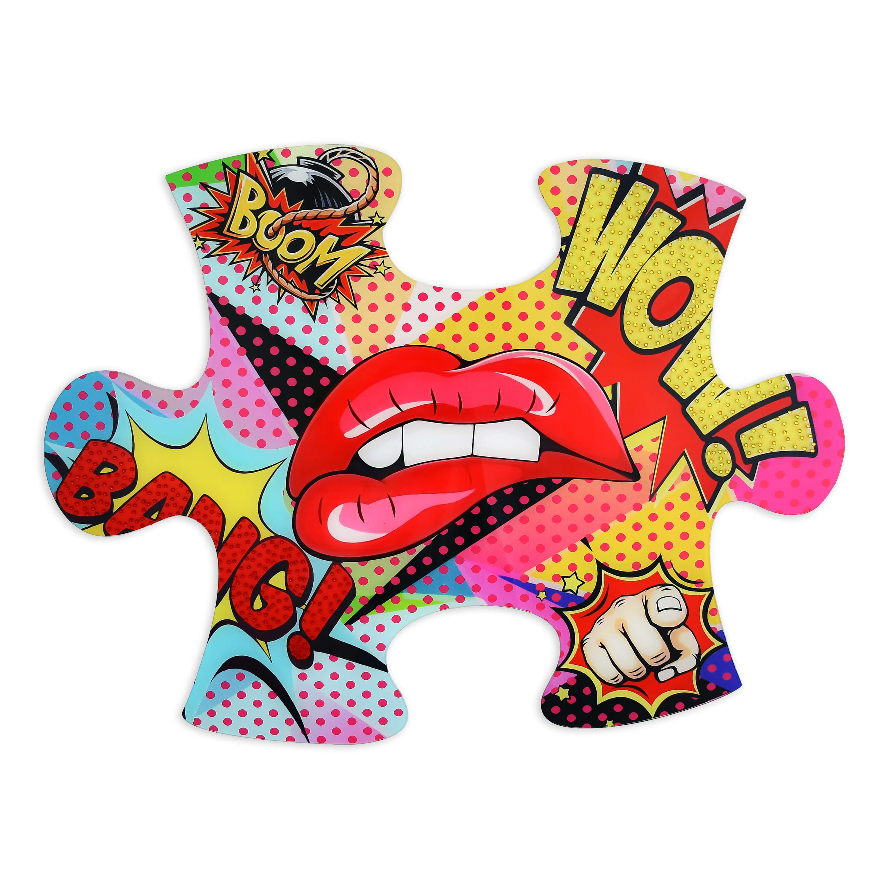 Bellamì - Stampa su plexiglass -Bocca Pop Art-