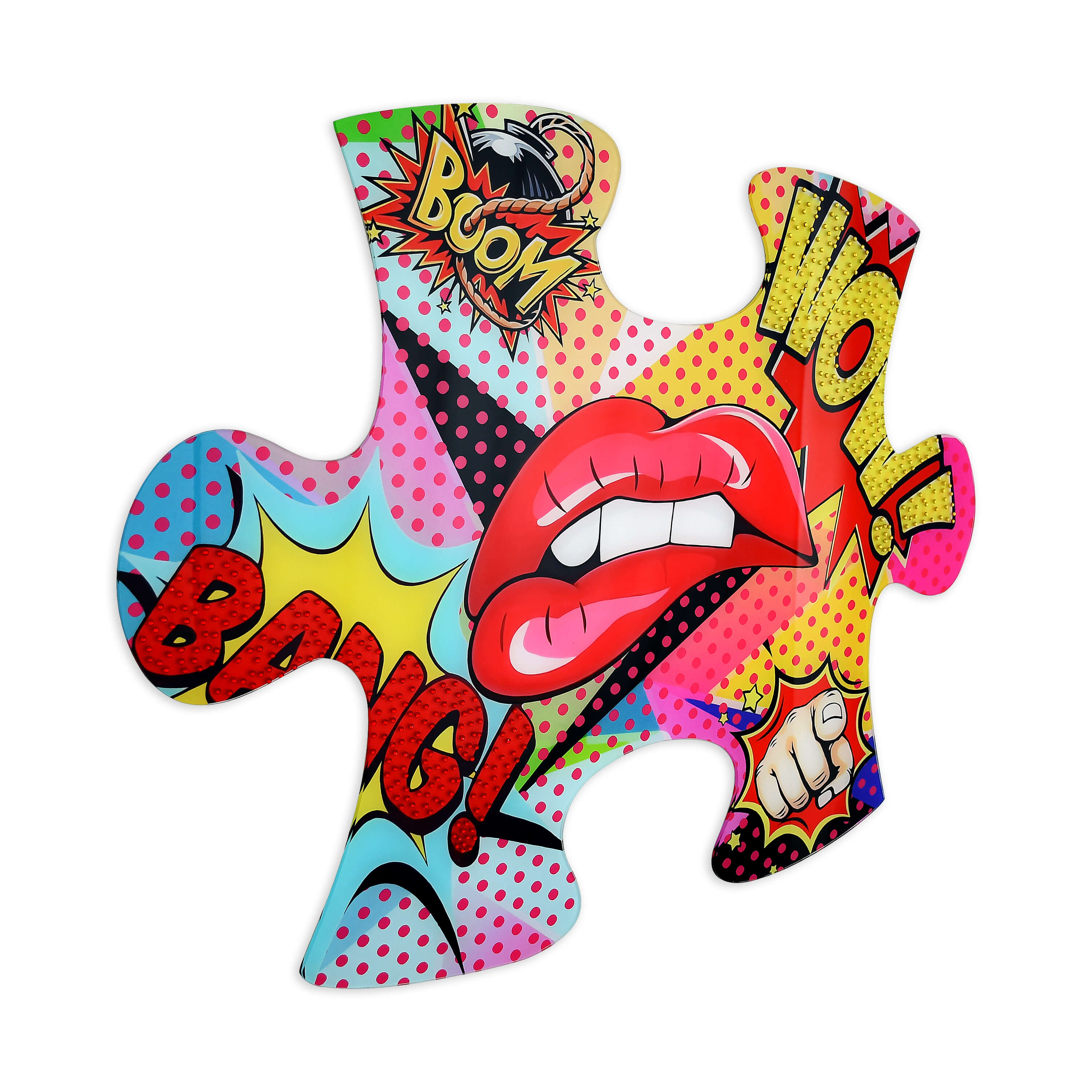 Bellamì - Stampa su plexiglass -Bocca Pop Art-